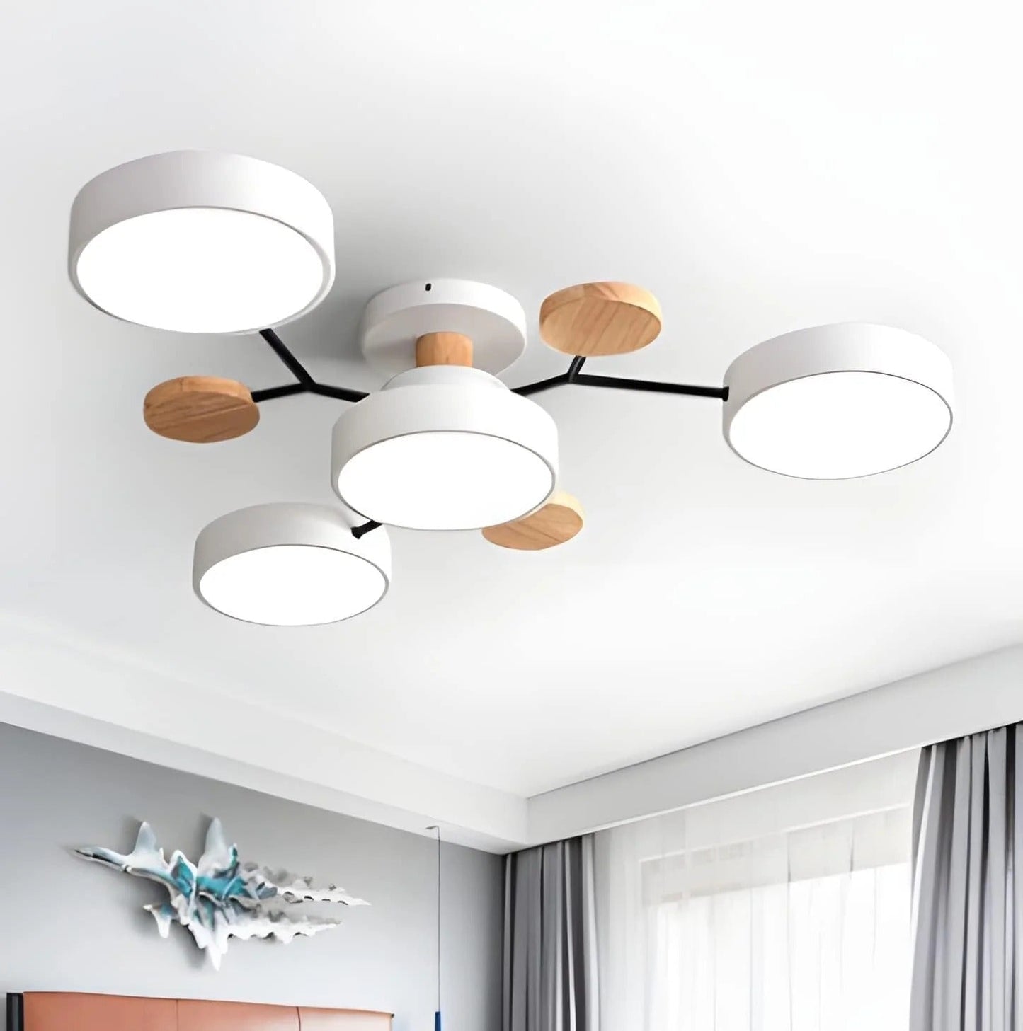 Contemporary Round Iron LED Chandelier | Energy-Efficient. Stylish Lighting for Living Rooms. Dining Areas & Entryways