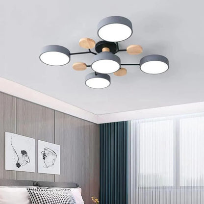 Contemporary Round Iron LED Chandelier | Energy-Efficient. Stylish Lighting for Living Rooms. Dining Areas & Entryways
