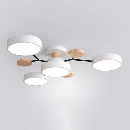 Contemporary Round Iron LED Chandelier | Energy-Efficient. Stylish Lighting for Living Rooms. Dining Areas & Entryways