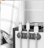 Flexible Silicone Cable Holder & Organizer