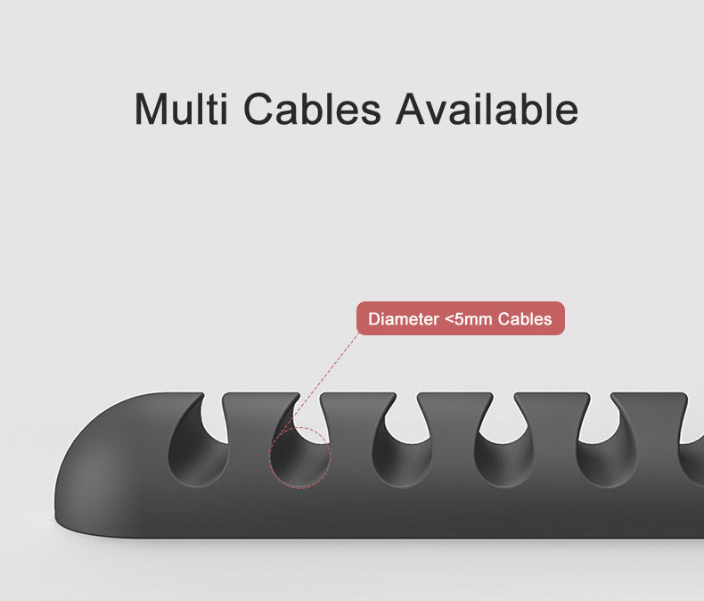 Flexible Silicone Cable Holder & Organizer