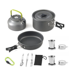 Camping Cooking Ware Stainless Steel Cookware Pots Set and Pans