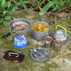 Image of Camping Cooking Ware Stainless Steel Cookware Pots Set and Pans