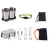 Image of Camping Cooking Ware Stainless Steel Cookware Pots Set and Pans