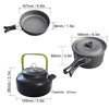 Image of Camping Cooking Ware Stainless Steel Cookware Pots Set and Pans