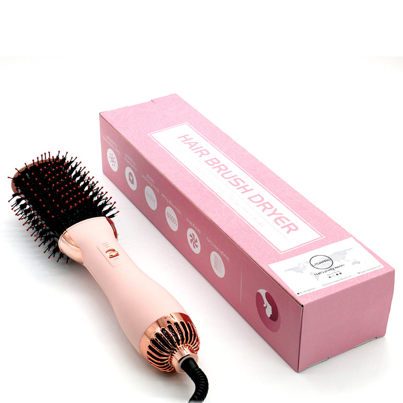 Hair Dryer Blower Styler Heated Brush Comb for Short and Long Hair