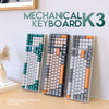 Image of Mechanical Keyboard Gaming Russian Keyboard Retro Keycap