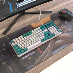 Mechanical Keyboard Gaming Russian Keyboard Retro Keycap