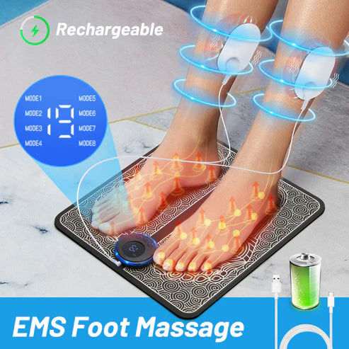 EMS Best Foot Massager | Electric, Deep Tissue & Soothing Relief for Home Use