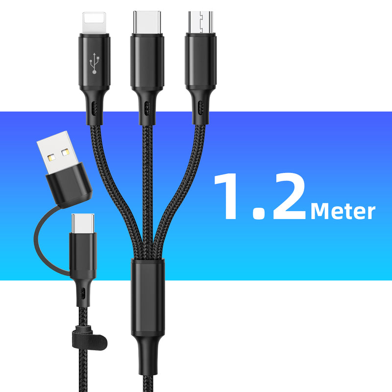 3 in 1 Charging Cable Multi USB Port
