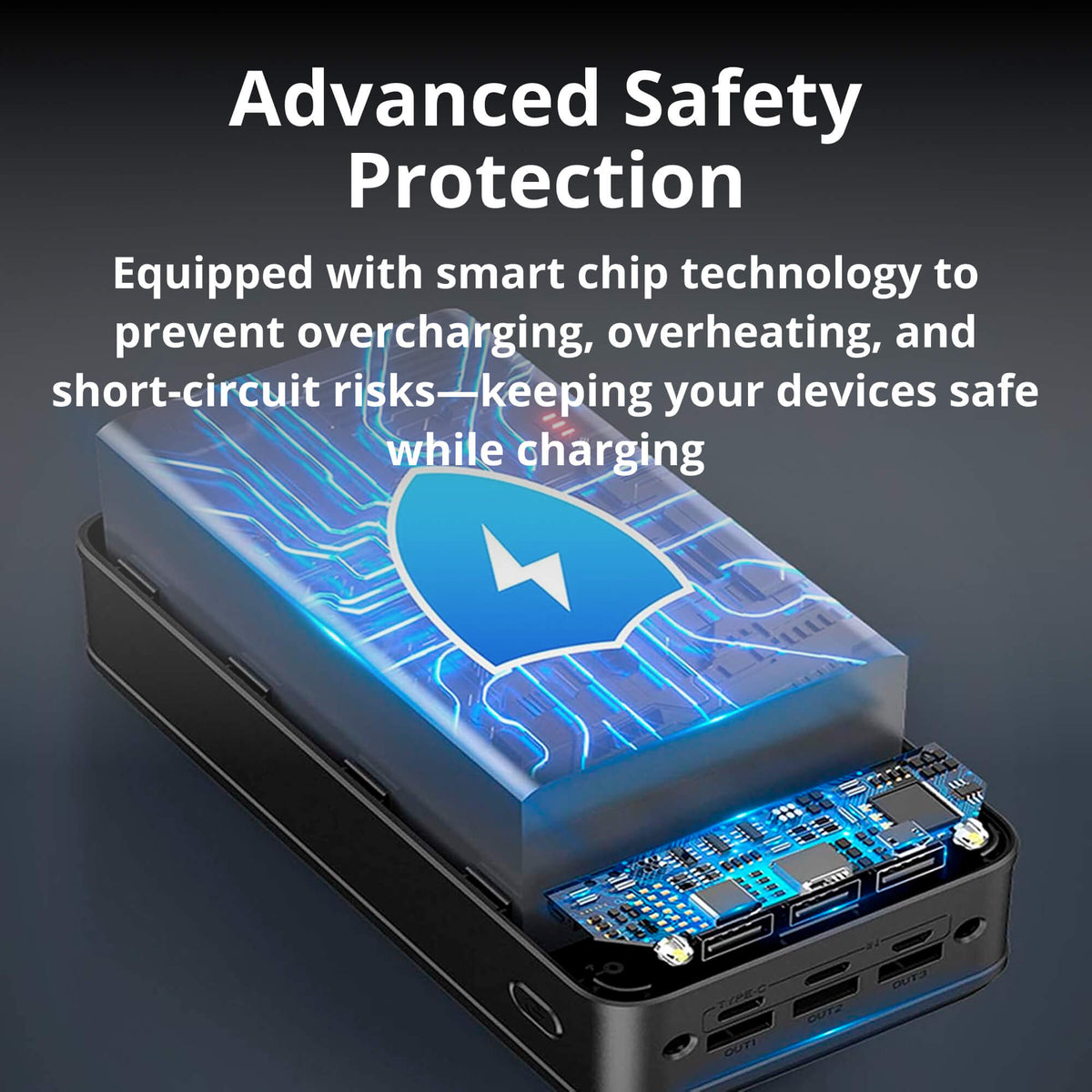 100,000mAh Portable Power Bank | Super Fast Charging, Universal Compatibility for Travel, Camping & Emergencies