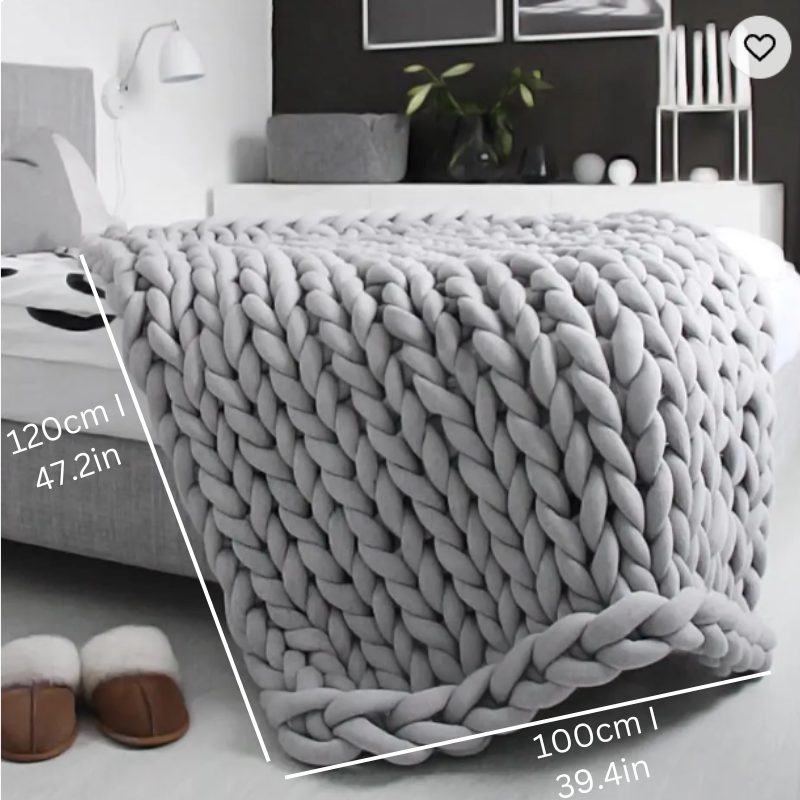 Organic Cotton Weighted Blanket | Breathable, Machine Washable & Ideal for Year-Round Comfort