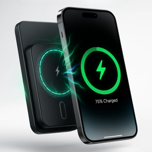 Portable Power Bank 50000mAh Magnetic Wireless Charger – PD 22.5W Fast Charging USB-C Battery Pack for iPhone & Samsung UK