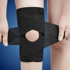 Knee Pads for Pain Relief | Support Compression Springs & Adjustable Tension Strap for Stability and Joint Protection