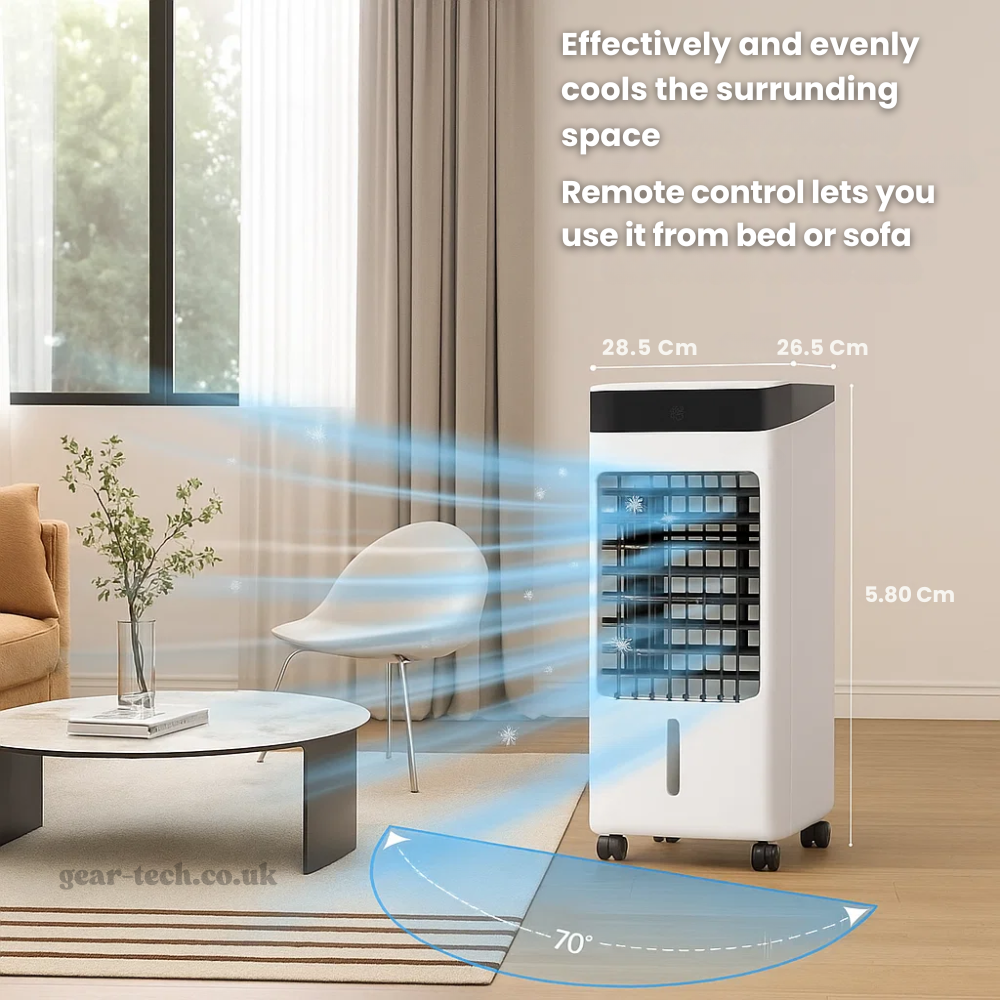 Portable Windowless Air Conditioner with Remote Control - Energy Efficient Cooling for Home, Office, and Small Spaces