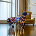 Decorative Dachshund Figurine – Porcelain Sausage Dog Gift for Dog Lovers