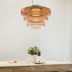 Bauhaus Style Glass Pendant Light Fixture for Kitchen Island & Dining Room