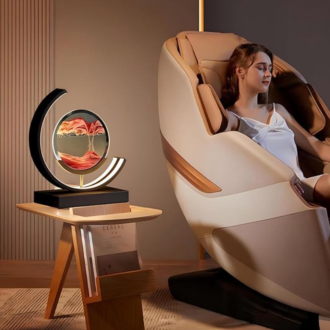 Illuminated Sand Art | Dynamic, Stress-Reducing Decor for Living Room, Bedroom & Office | Accessories for Lounge Room