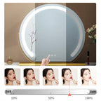 LED Touch Control Vanity Mirror | 360° Rotatable. Dimmable Light & Ideal for Daily Makeup and Skincare Applications