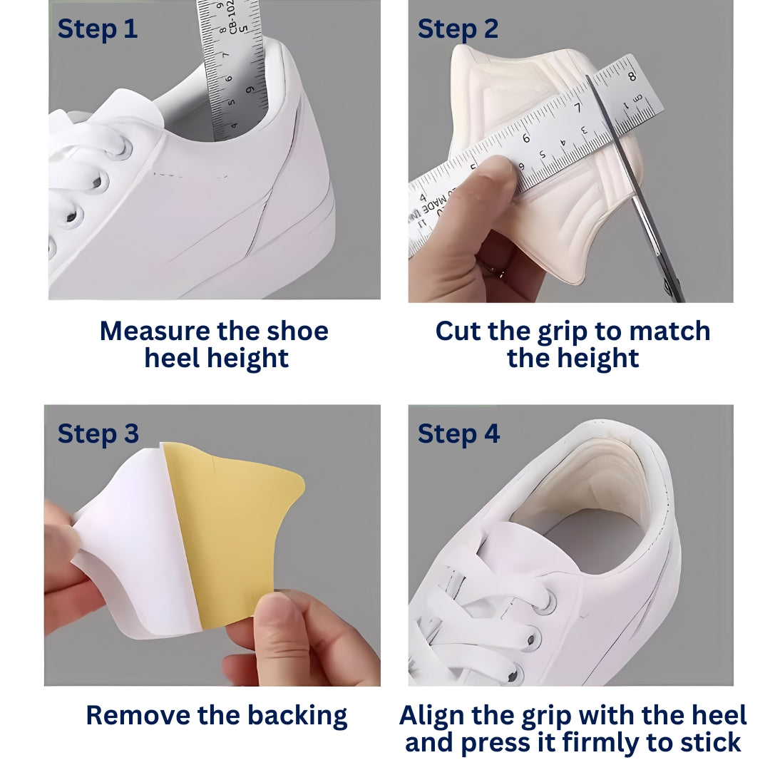 Heel Grips for Loose Shoes – Cushioned Heel Pads to Stop Slipping & Improve Fit