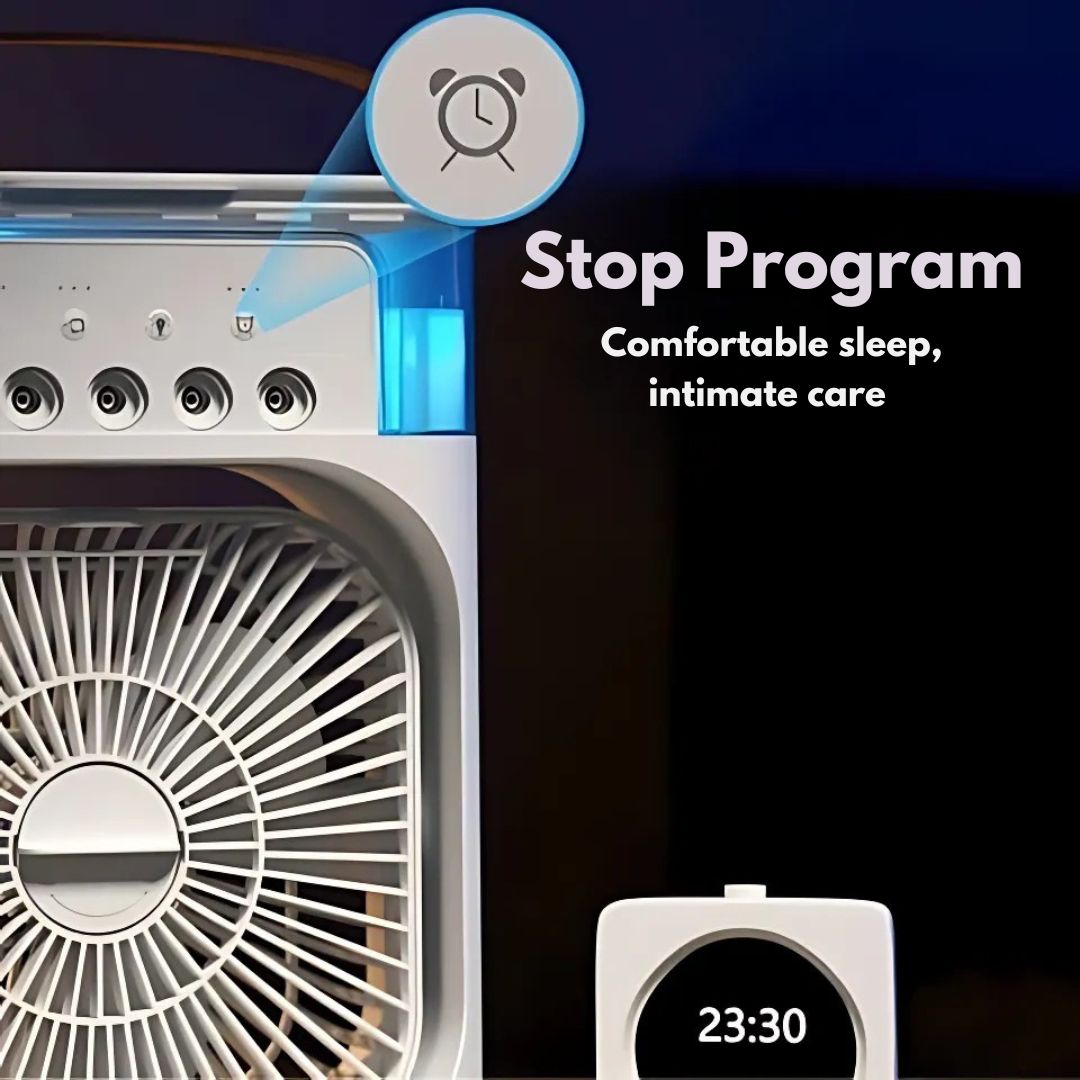 3-in-1 Air Cooler Humidifier | Portable, Adjustable Fan Speeds & Ideal for Bedrooms, Offices & Small Spaces