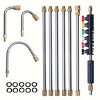 Telescoping High Pressure Washer Wand Set | 4000 PSI, 7 Nozzle Tips & Ideal for Gutter, Roof, and Hard-to-Reach Cleaning