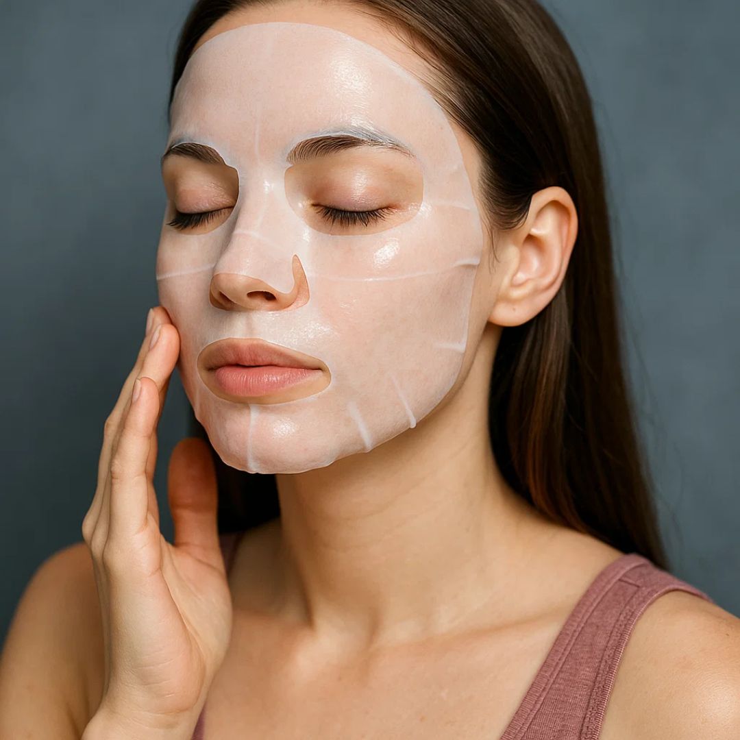 Night Face Mask – Hydrogel Collagen Sheet Mask for Mature Dry Skin & Radiant Shiny Skin