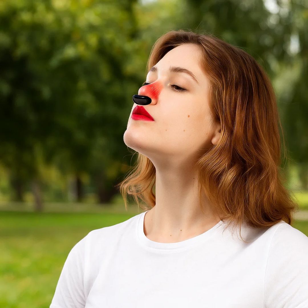 Red Light Nasal Therapy Device - Intranasal LED for Congestion, Hay Fever & Blocked Nose