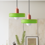 Scandi Bauhaus Pendant Light – Stylish Orange Ceiling Lamp for Contemporary Spaces