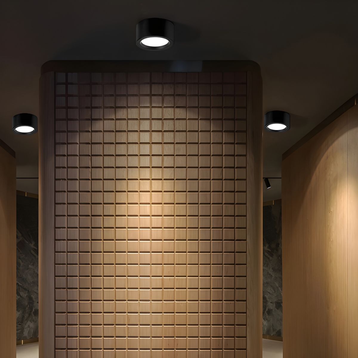 LED Flush Mount Ceiling Light - Nordic Style Fixture for Indoor Spaces & Modern Home Decor