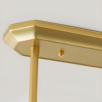 Modern Art Deco Glass Kitchen Island Lamps | Adjustable Height. 3-4 Lights & Ideal for Dining Room and Kitchen Lighting