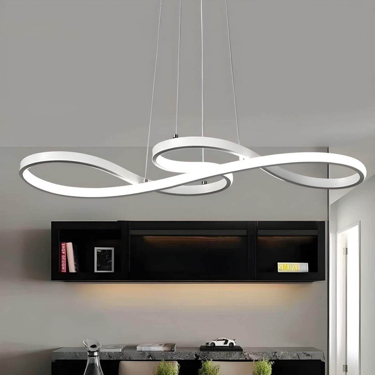 Modern Pendant Chandelier Aluminum Lustre Nordic Ceiling Lighting