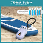 20Psi Electric Paddle Board Pump Rechargeable 7500mAh SUP Board Stand Up Paddleboard Pump