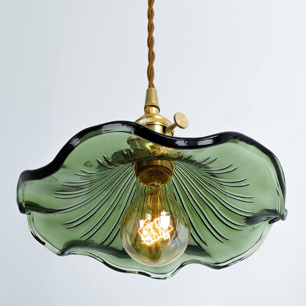 Stylish Hibiscus Flower Lamp – Elegant Glass Pendant Light for Modern Interiors