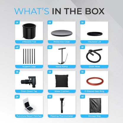 Portable Ice Bath Pod | 420L Capacity, 5-Layer Insulation for Muscle Recovery & Cold Therapy After Workouts