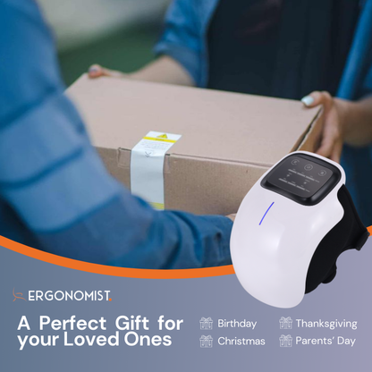 Knee Massager with Red Light Therapy for Pain Relief and Muscle Recovery