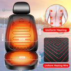 Heated Car Seat Cover | Adjustable Temperature Control 30℃-65℃ for Cars, Trucks & Home Use
