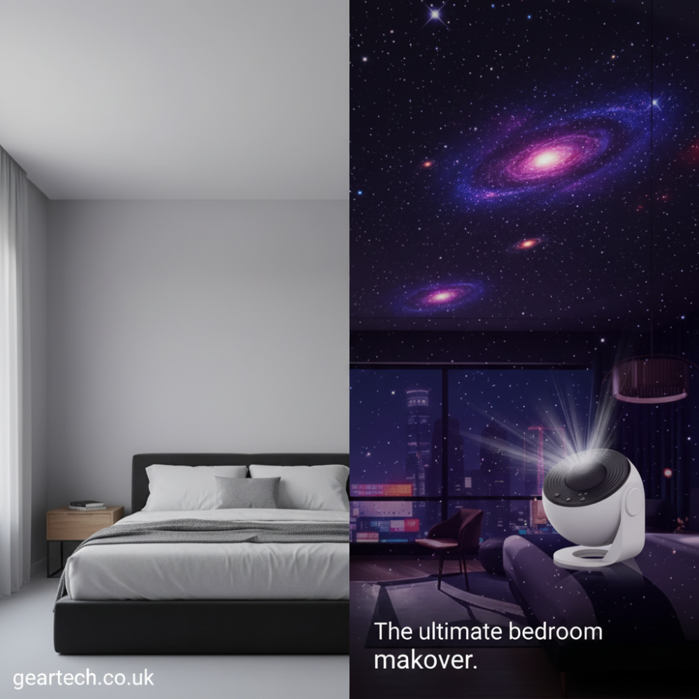 Galaxy Projector with 360° Rotation - Stunning Room-Wide Night Sky View