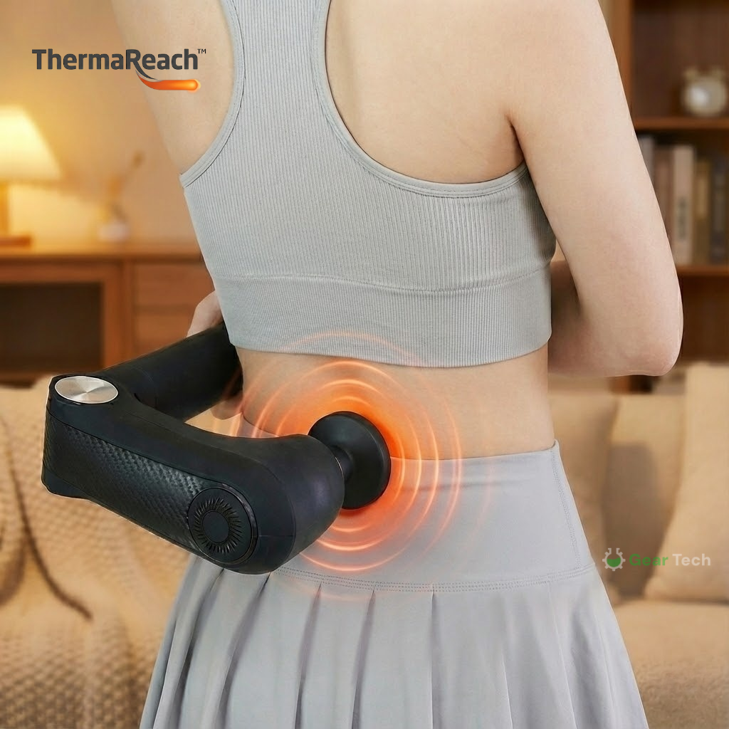 ThermaReach™ - Back Heater & Massager Gun