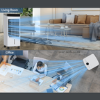 Portable Windowless Air Conditioner with Remote Control - Energy Efficient Cooling for Home, Office, and Small Spaces