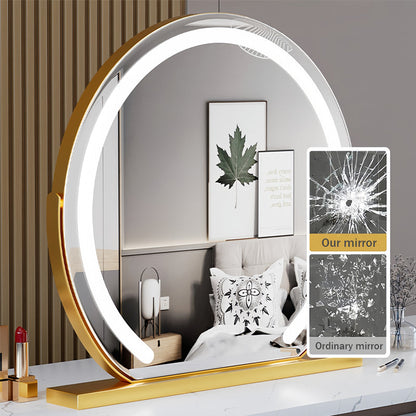 LED Touch Control Vanity Mirror | 360° Rotatable. Dimmable Light & Ideal for Daily Makeup and Skincare Applications