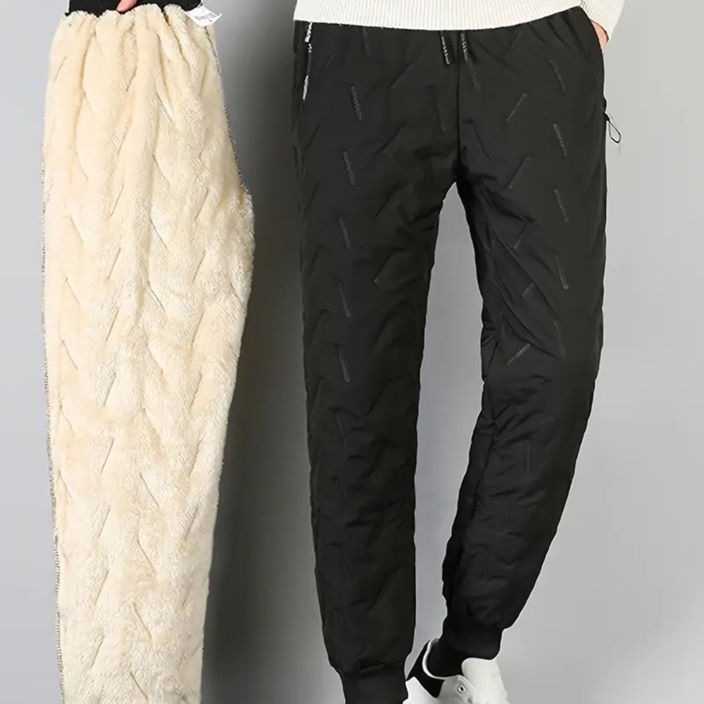 Waterproof Fleece Lined Thermal Trousers – Mens & Womens Outdoor Cargo Work Pants | Warm, Windproof & Durable