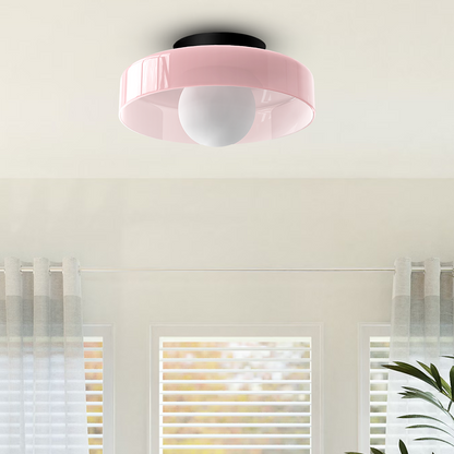 Modern Round LED Ceiling Light Fixture - Energy-Efficient Lighting for Living Room & Kitchen Spaces