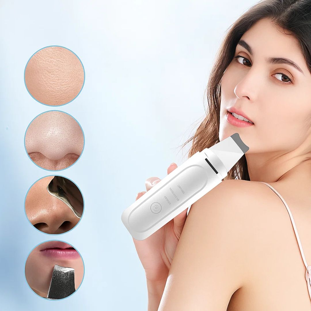 Facial Skin Cleansing Brush – Ultrasonic Skin Scrubber Device for Deep Clean & Pore Refinement