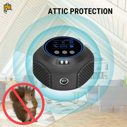 Smart Squirrel Indoor Repeller | 360° Coverage. Ultrasonic Technology & Safe for Home Use