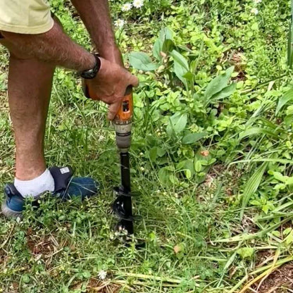 SoilBuster Garden Auger Drill Bit - 3-Inch Heavy-Duty Spiral Tool for Planting Bulbs, Flowers, and Vegetables