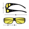 Image of Night Driving Clarity Glasses - Anti-Glare UV Protection Eyewear for Reduced Eye Strain & Enhanced Vision During Nighttime Driving