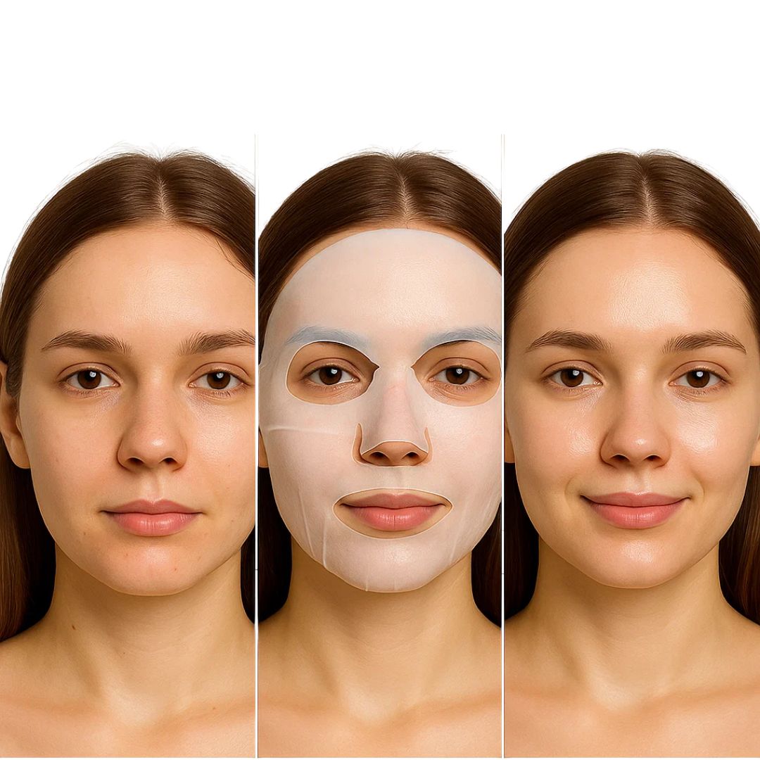 Night Face Mask – Hydrogel Collagen Sheet Mask for Mature Dry Skin & Radiant Shiny Skin