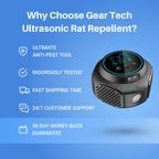 Plug-In Ultrasonic Rat Repellent | Chemical-Free. Silent & Covers Up to 3200 sq. ft. for Indoor and Outdoor Use