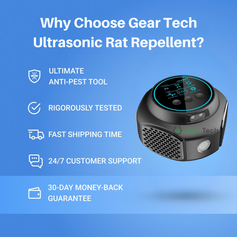 Plug-In Ultrasonic Rat Repellent | Chemical-Free. Silent & Covers Up to 3200 sq. ft. for Indoor and Outdoor Use